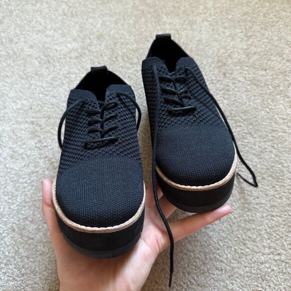 Eileen Fisher Eddy Recycled Stretch Knit Platform Oxford Shoes Size 7 LIKE NEW - Picture 12 of 12